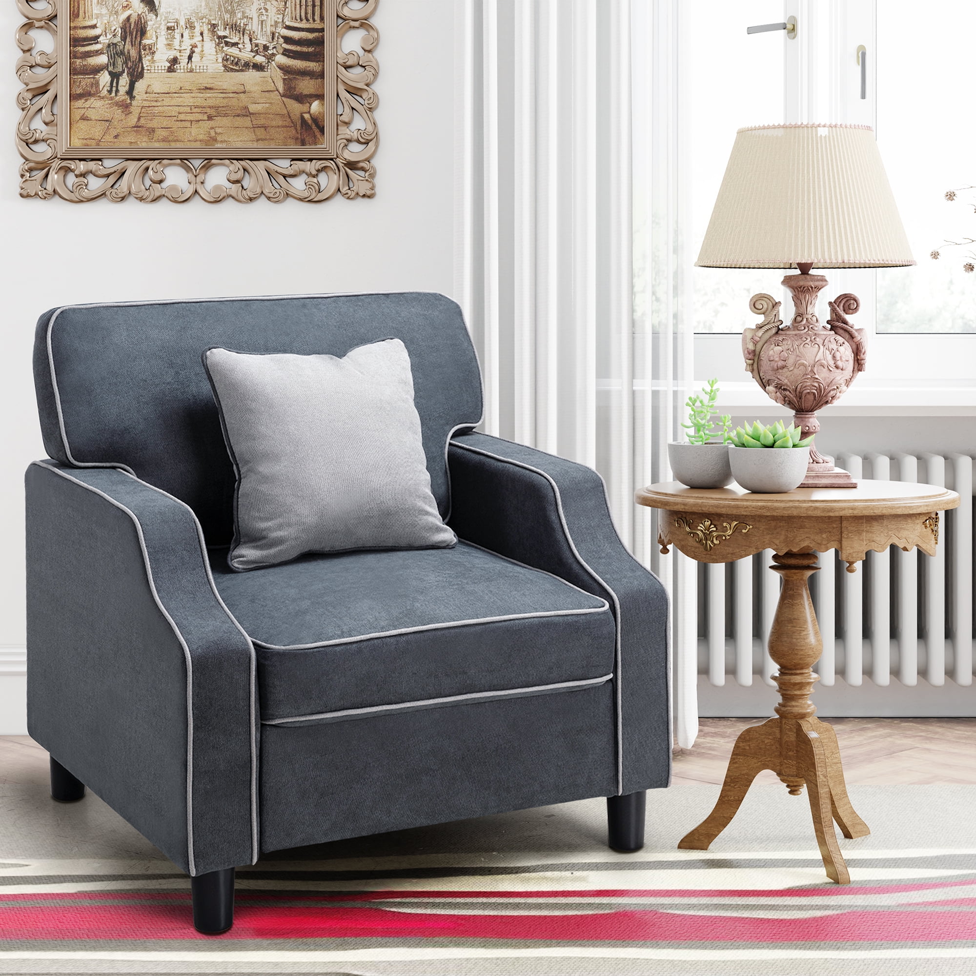 Sobaniilo 32" Accent Chair Modern Upholstered Arm Chair Sofa with One