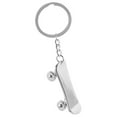 thumbnail image 4 of Masteelf  Sports Match Souvenirs Keychain Vintage Skateboard Rings Shape Keychains Silver, 4 of 8