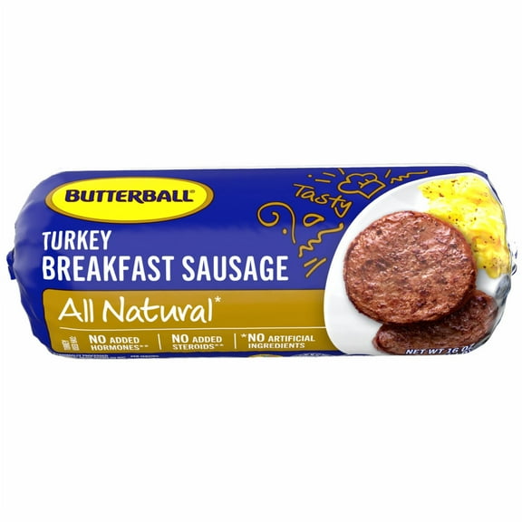 Butterball All Natural Fresh Turkey Breakfast Sausage, 16 oz. Roll