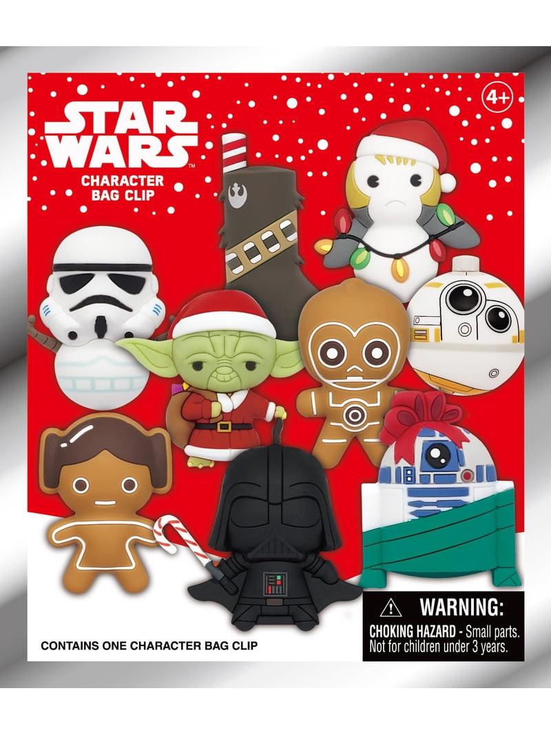 Star Wars, Christmas 3D Foam Bag Clip, Hidden Character Surprise