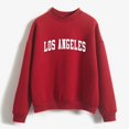 thumbnail image 2 of Bibifish Womens Sweatshirts LA Letter Printed Crewneck Long Sleeve Sweatshirts Spring Fall Casual Loose Fit Cute Pullover Tunic Tops, 2 of 4