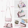 thumbnail image 3 of Crossbody for Samsung Galaxy A36 5G Case Wallet【RFID Blocking】with 10-Card Holder Zipper Bills Slot, Soft PU Leather Magnetic Shoulder Wrist Strap for Galaxy A36 5G Wallet Case Women, Pink, 3 of 10