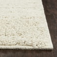 Mainstays Solid Shag Ivory Indoor Indoor Area Rug, 5' x 7'
