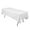 White, variant on Gowinex Turquoise 60 x 102 inch Rectangular Polyester Tablecloth Table Cover