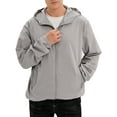 thumbnail image 4 of SHCKE Men's Lightweight Windproof Jacket Windbreaker Jacket Outdoor Sportswear with Hood, 4 of 7