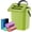 Green, variant on Compost Bin Kitchen, Includes 100 Trash Bags,  Trash Can with Lid, Features Pet-Proof, Odor-Proof, and Quiet Opening/Closing. Suitable for Bathrooms/Bedrooms/Offices (Blue, 1.3 Gal/5 L)