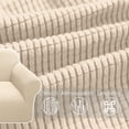 thumbnail image 4 of Funda de sofá de alta elasticidad, moderna funda de sofá jacquard elástica para sala de estar, protector para perros, mascotas, 1 plaza, color beige, 4 of 5