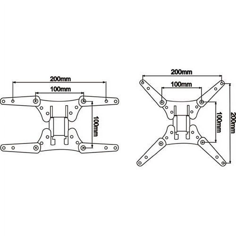 Parts Express Universal TV Mount Adapter VESA 100 to 200 x 200 or 200 x 100 - image 2 of 2