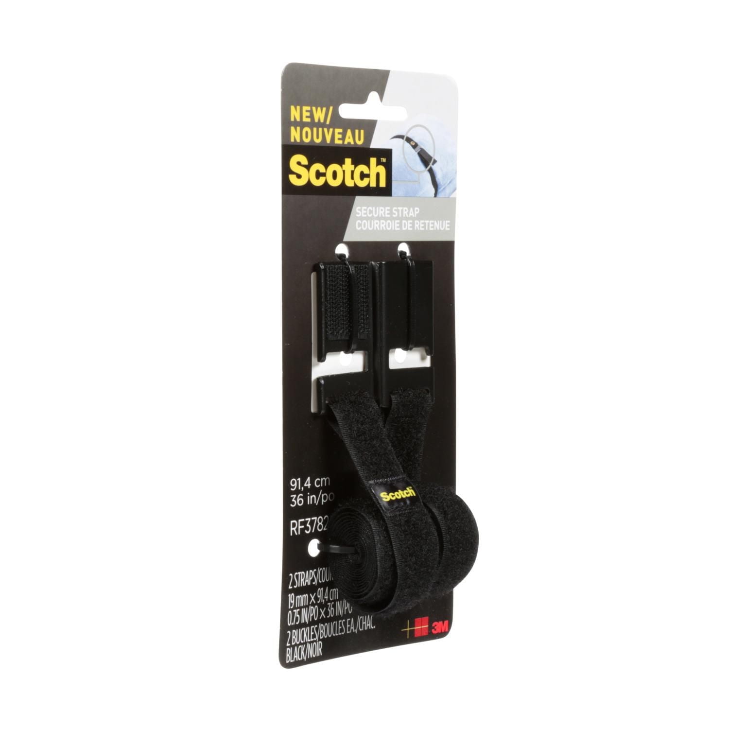 Scotch™ 51 mm x 91 cm (2 in x 3 ft) Secure Strap, Black