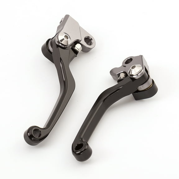 FXCNC CNC Aluminum Dirt Bike Pivot Brake Clutch Lever Set Compatible with YZ426F YZ450F 2008, YZ125 Z250 2008-2014