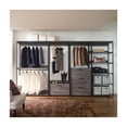 thumbnail image 4 of Walk-In Closet Organizer - Wood & Metal Frame - 1 Drawer - Rustic Gray - Storage Solutions, 4 of 4