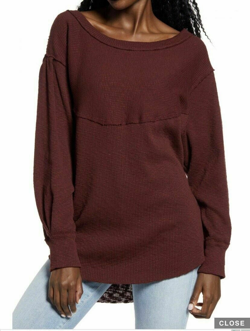 Women OG Thermal Pullover Sweater Top 