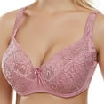 thumbnail image 2 of SHOPESSA Women Yoga Sports Frt Closure Extra-Elastic Breathable Lace Trim Bra Underwear, 2 of 6