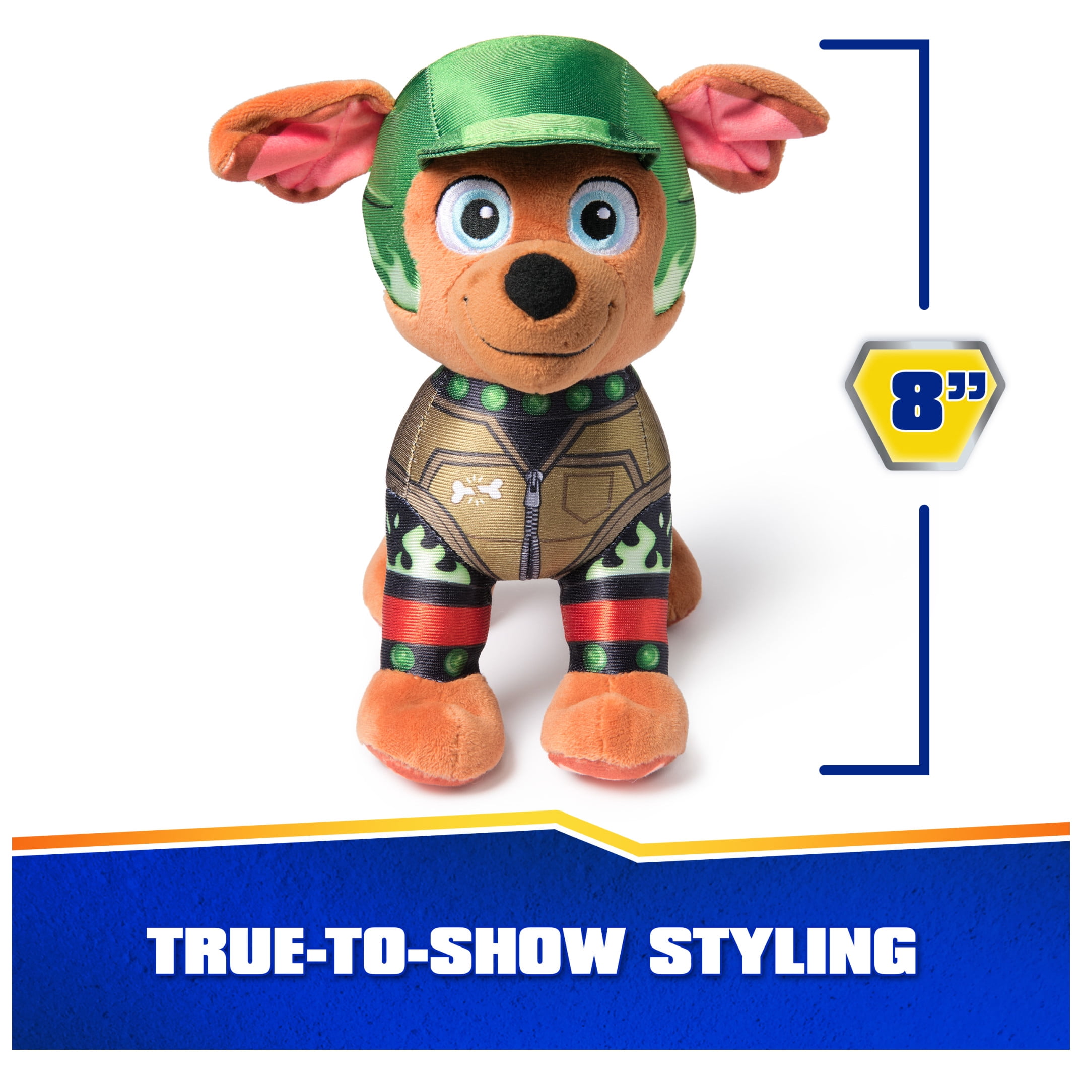 PAW Patrol Rescue Wheels, Boomer 8-Inch Plush Toy for Kids Ages 3+