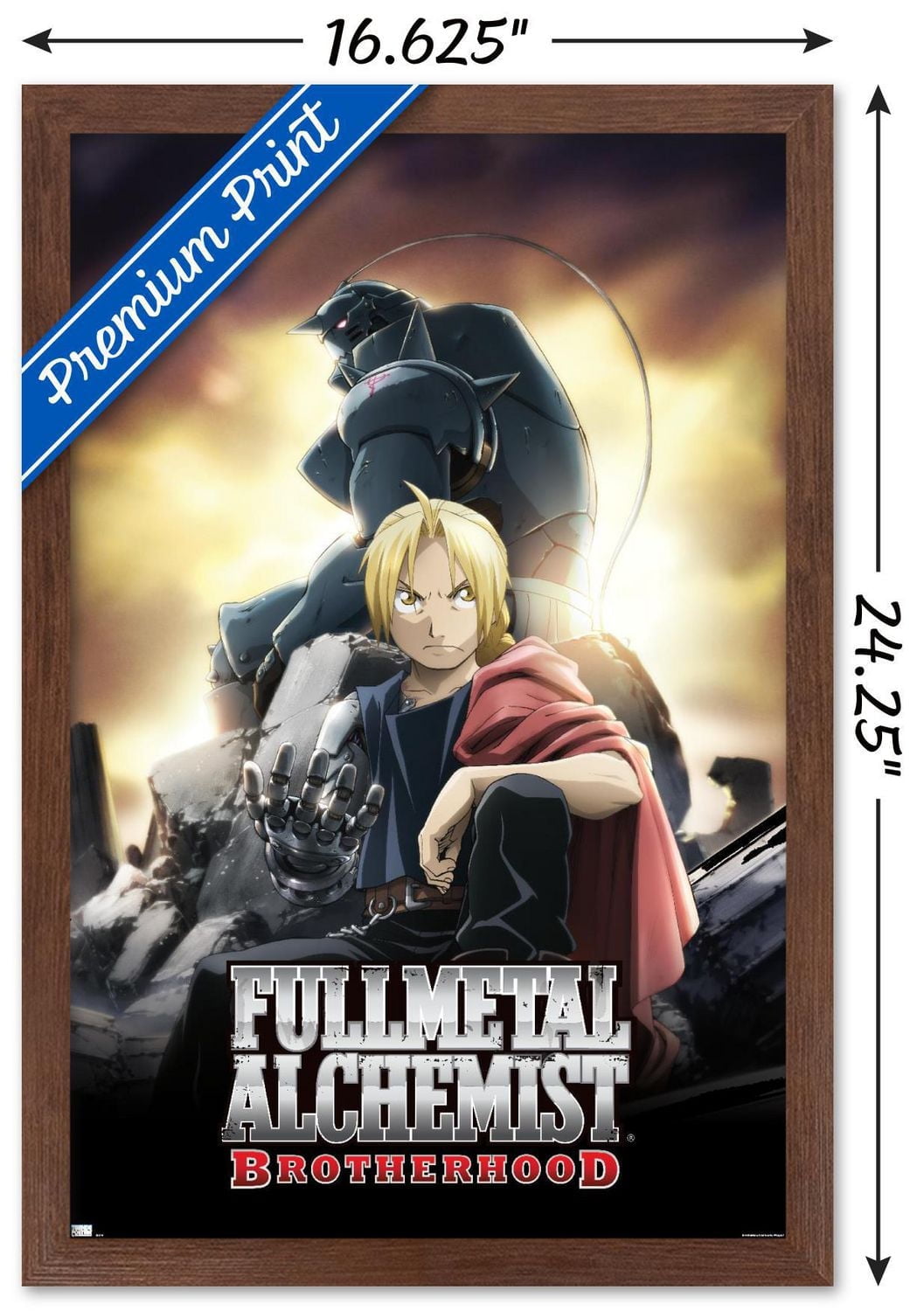 Fullmetal Alchemist: Brotherhood - Key Art 1 Wall Poster, 22.375" x 34"