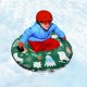 thumbnail image 4 of Tubo de nieve inflable de nieve-Tubo de nieve resistente de 47 pulgadas para niños y adultos, tubos de nieve gruesos de flotador inflable Cola Tubo inflable de nieve de PVC, 4 of 7