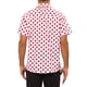 thumbnail image 3 of Camisas de vestir INSPIRE CHIC para hombres, corte slim fit, con puntos, de botones, de manga corta, talla XL, rojas, 3 of 5