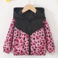 thumbnail image 4 of JAJAHO Girls Bomber Jacket Heart Patchwork Long Sleeve Hooded Fall Jackets Sizes 1-7Y, 4 of 7