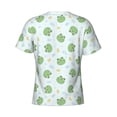 thumbnail image 6 of Vsdgher Kawaii Frogs Print Men's Dry Fit Mesh Athletic Shirts Moisture Wicking Tennis T-Shirt Tops, 6 of 9