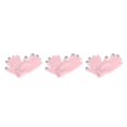 thumbnail image 3 of sweethay 1 par de guantes de invierno para mujer, tejido artesanal, cubierta de mano, guantes de punto con Color sólido para exteriores, rosa Rosa claro 3Conjunto, 3 of 6