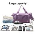 thumbnail image 4 of Travel Duffel Bag, Sports Gym Bag, Shoulder Weekender Overnight Bag for Women-purple-, 4 of 5