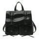thumbnail image 1 of Mochila Con Cordón para Mujer Con Lazo Mochila Femenina Preppy (negro), 1 of 9