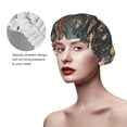thumbnail image 2 of Kdxio American Flag Deer Art Print Shower Cap for Women,Elastic and Reusable,Double Waterproof Layers Bathing Hat, 2 of 6