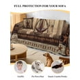 thumbnail image 4 of Western Farmhouse Couch Cover for 2 Cushion Couch, Primitive Rustic Country Retro Texas Star Washable Love Seat Sofa Covers Slipcover, Throw Sofa Covers for Pets, Furniture Protector 71"x102", 4 of 9