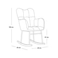 thumbnail image 2 of Silla mecedora sillon reclinable moderno decorativo ilios innova  london azul, 2 of 5
