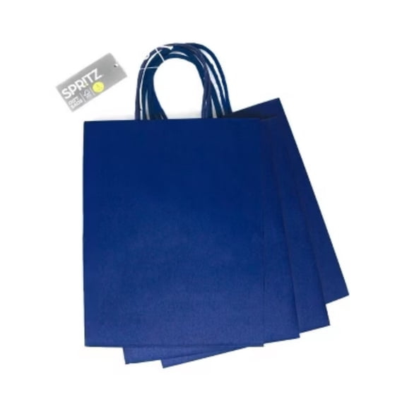 4pk Small Gift Bag Navy - Spritz