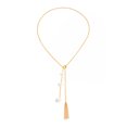 thumbnail image 6 of NICKSUN Minimalist Long Layered Necklace for Women, Luxury Stackable Beaded Lariat Chain with Heart & Imitation Pearl Pendants, 6 of 8