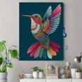 thumbnail image 4 of Ornate Hummingbird Canvas Print Wall Art for Living Room Bedroom Dining Room Hallway Decor, 4 of 8