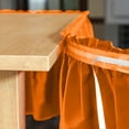 thumbnail image 3 of Exquisite 14 Ft. Orange Plastic Table Skirt - 6 Count, 3 of 6