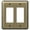 Brushed Brass, variant on Amerelle 155R Devon Wallplate, 1 Rocker GFCI, Steel, Bright Brass, 1-Pack