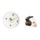 thumbnail image 5 of Reloj de pared,Reloj de pared decorativo,moderno y elegante.,Reloj de pared redondo silencioso y sin tictac,regalo,Estatua de cerámica,Juego de estatuas de cerámica para decoración de mesa, 5 of 8