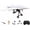 1Battery, variant on RC Paper Airplane Kit, Electric Motorized Power Module Easy to Fly, 2.4GHz Remote Control Plane with Dual Propellers, DIY STEM Outdoor Glider Toy Gift for Kids Boys(3Battery)