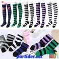 thumbnail image 2 of PARTIDOR moda calcetines largos mujeres muslo alta raya medias 12 colores de punto algodón Casual caliente sobre la rodillapangjing, 2 of 4