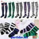 thumbnail image 2 of PARTIDOR moda calcetines largos mujeres muslo alta raya medias 12 colores de punto algodón Casual caliente sobre la rodillapangjing, 2 of 4