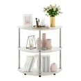 thumbnail image 2 of Furinno Frans Turn-N-Tube Contemporary Composite Wood Console Table with Shelves, White Oak, 2 of 7