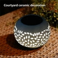 thumbnail image 6 of Solar Table Lantern Outdoor Waterproof Dancing Flashing Flame 7 Color 2 Modes Metal Tabletop Light Desktop Decorative Lamp for Patio Garden Pathway Yard(White), 6 of 9