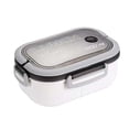 thumbnail image 3 of Contenedor de almuerzo Bento Box 2 capas 3 compartimentos para trabajadores de oficina y viajeros ocupados Fácil de limpiar Accesorios a prueba de Blanco Baoblaze Contenedor de almuerzo, 3 of 8