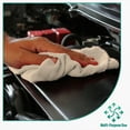 thumbnail image 4 of Zuperia 50-pack Shop Towels, (14" x 12" inches) Cotton Reusable Cleaning Rags, Multipurpose Garage and Automotive Cloths, (White), 4 of 7