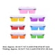 thumbnail image 4 of Bearachild Fiambrera de silicona plegable portátil para oficina, senderismo, comida, frutas, sándwich, contenedor lavable, fiambrera para niños Mostrada Rosa, 4 of 6