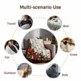 thumbnail image 6 of Throw Blanket Fleece Throw Blanket 50x60in, Christmas Cardinal Poinsettia Soft Lightweight Bed Blankets Winter Bird Flower Linen Plaid Fuzzy Couch Blankets for All Season, 6 of 8