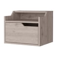thumbnail image 2 of FM FURNITURE Florence Floating Nightstand with Drawer and Dual-Shelf Display, 2 of 6