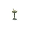 Rome Cast Iron Tree Sundial Pedestal, Verdigris, 16"