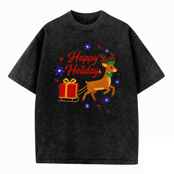 MerryChristmas, Graphic Tee Shirt Men' Crew Neck Short Sleeve, Sizes S-3XL