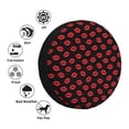 thumbnail image 4 of Salouo Sexy Red Lips Kiss Print Spare Tire Cover 14-17 inch Spare Tire Protector Universal Tough Tire Wheel Cover for Trailer SUV and Truck-15 inch, 4 of 6