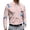 Pink, variant on CCRFTGI Long Sleeve Shirts for Men Three Button Slim Fashion Golf Daily Casual Pullover Tops Black M