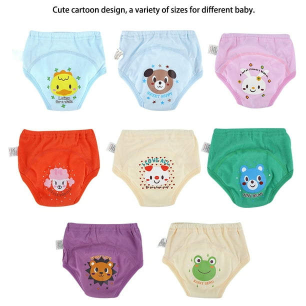 Panales impermeables de dibujos animados para bebe 8 Uds. pantalones de entrenamiento para ir al bano de 4 capas 100 Bodega Aurrera en linea